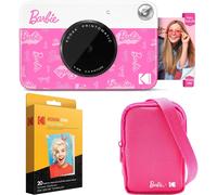 KODAK X Barbie Printomatic a todo color Cmara digital Digital Barbie Barbie Starter Bundle (estilo de firma) + Barbie Deluxe Camera Case + Zink Pape
