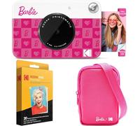 Kodak x Barbie Printomatic Cámara Digital de Impresión Instantánea a Color Completa Paquete de Inicio Barbie (Estilo Icónico) + Estuche de Cámara Deluxe Barbie + Papel Zink (20 Hojas)
