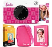 Kodak x Barbie Printomatic Cámara Instantánea Digital - Paquete Deluxe Estilo Icónico + Estuche Deluxe, Álbum de Fotos Barbie y Papel Zink (20 Hojas)