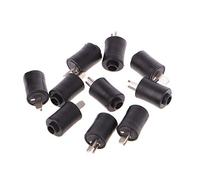 Kodbww 10 conectores de 2 pines DIN macho para altavoz, conector de 2 pines, conectores de soldadura para altavoces de alta fidelidad, ABS