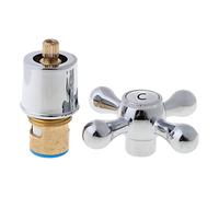 Kodbww Cobre para grifo de mango para grifo de baño k mango para grifo de agua chen baño k mezclador de plástico + cobre