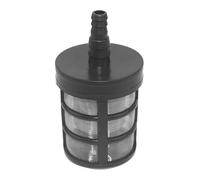 Kodbww Filtro de sedimentos de jardín, filtro de manguera de succión, filtro de agua, filtro de tubería autocebante, filtro de succión de agua de plástico + acero inoxidable