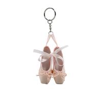 Kodbww Llavero de moda con diseño de zapatos de ballet, adorno de Haning, bonito colgante decorativo para bolso, mochila, bolso de mano de tela
