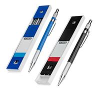 Kodbww Porta minas 2B de 2 mm para dibujo mecánico automático, 12 minas, de plástico y metal
