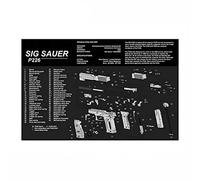 KODENOR AR15 AK47 Limpieza de Pistola Estera de Goma con Piezas Diagrama Instrucciones Armaduras Bench Mat Mouse Pad for g 1911 Beretta 92 HK USP (Color : MP004-SIG P226)