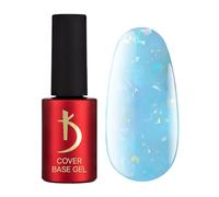 Kodi Professional Esmalte Semipermanente Azul Camuflaje Brilliante Copos - Esmaltes Semipermanentes para Uñas -7ml- Base Gel Cover Blue Flakes - Base Coat - UV LED