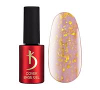 Kodi Professional - Esmalte Semipermanente - Rosa Camuflaje Brilliante Copos - Esmaltes Semipermanentes para Uñas -7ml- Base Gel Cover Pink Flakes - Base Coat - UV LED