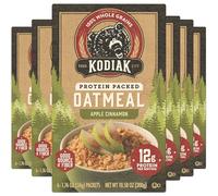Kodiak Cakes Paquetes de avena instantánea, manzana y canela, alta proteína, 100% granos integrales, 6 cajas con 6 paquetes cada uno (36 paquetes)