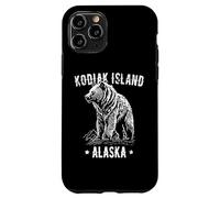 Kodiak Island Alaska USA - Oso Grizzly con diseño de Estilo Vintage Carcasa para iPhone 11 Pro
