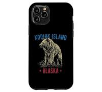 Kodiak Island Alaska USA - Oso Grizzly con diseño de Estilo Vintage Carcasa para iPhone 11 Pro