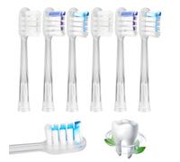 kodivenj 6 cepillos de repuesto para cepillo de dientes Laifen, compatibles con Laifen, cepillo de dientes sónico, cabezales de repuesto, talla única
