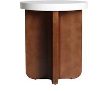 Kodu Mesa auxiliar de madera dm en color blanco de 46x46x54cm