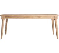 Kodu Mesa comedor de madera mindi en color marrón de 180x90x76cm