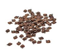 Kodxylytix 100 colgantes de corazón hechos con amor para joyas, manualidades, manualidades