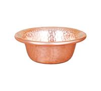 Kodxylytix Cuenco de cobre para decoración de mesa, cuencos para sacrificios rituales, 11 cm, color amarillo