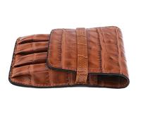 Kodxylytix Estuche de almacenamiento para bolígrafos de gran capacidad, bolsa para 4 bolígrafos, color marrón