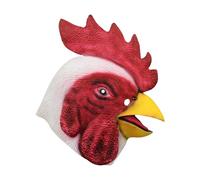 Kodxylytix Máscara de pollo, decoración de Halloween, suministros de fiesta, máscara de látex para bailes de máscaras