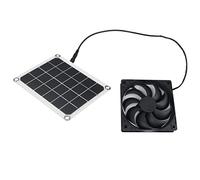 Kodxylytix Mini ventilador de 10 W con panel solar para invernadero, casa de pollo para mascotas