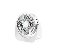 Kodxylytix Ventilador eléctrico de escritorio de 3 engranajes, control táctil ajustable, lavable, silencioso, para casa, oficina, ventiladores con cable, alimentación USB blanca