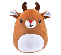 Kögler 20091-Peluche de Navidad, Reno aplastado en marrón Claro, 35 cm Aprox, Color Brown, One Size (20091)