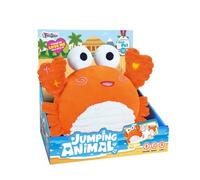 Kögler 26736 - Cangrejo saltarín, Aprox. 17 cm de Altura, Peluche con música y función de balbuceo, lo Repite Todo y se Mueve