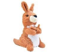 Kögler 76925-Labertier Canguro Jason, Aprox. 18 cm de Altura, Figura de Peluche repetible con función de reproducción, Repite Todo y se Mueve, Multicolor, One Size (76925)