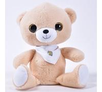 Kögler 76938-Osito parlante con Ojos Brillantes en Color Crema, Aprox Altura, Peluche con función de repetición, Incluye Pilas, Repite Todo lo Que se le Dice y se Mueve, Multicolor, 18 cm (76938)