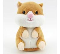 Kögler 76941-Hamster Schnuffi, Aprox. 17 cm de Altura, Peluche función de reproducción, Pilas Incluidas, Repite Todo lo Que se le Dice y se Mueve, Multicolor, 18 cm (76941)