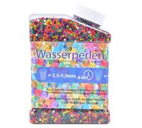 Kögler 79408-Perlas Colores para Manualidades y decoración, Perlas de Agua Reutilizables, 230 g en Bote, Polyester, Multicolor, One Size