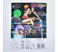 Kögler 89523 - Balón de playa, piscina y fiesta hinchable con luz LED en 12 colores con mando a distancia, inflado aprox. 38 cm, in omba de balón y pilas