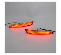 KOEHXJ Luz Señal Giro Retrovisor Para VW Para POLO 2014-2018 Luces Parachoques Traseras Luz Freno Trasera Luz Señal Giro Reflector Parachoques Luz Trasera(Style 2)