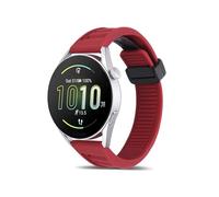 Koelaa 22mm Correa Silicona Compatible con Amazfit Bip 5/Cheetah/Cheetah Pro/GTR 4/GTR 3 Pro/GTR 2 eSIM, Magnética de Silicona Suave, Respirable Correas Deportiva-Burdeos