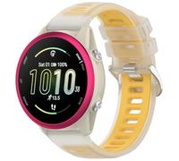 Koelaa 22mm Correa Silicona Compatible con Garmin Forerunner 570 47mm/Forerunner 965/265/255/970/Venu 4-45mm/Venu 3, Silicone Correas Blandas de Recambio, Transpirable, Impermeable - Amarillo