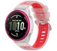 Koelaa 22mm Correa Silicona Compatible con Garmin Forerunner 570 47mm/Forerunner 965/265/255/970/Venu 4-45mm/Venu 3, Silicone Correas Blandas de Recambio, Transpirable, Impermeable - Rojo