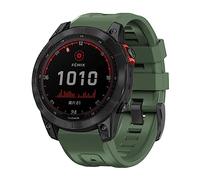 Koelaa 22mm QuickFit Silicona Correa para Garmin Tactix 8 47mm/Forerunner 965/Fenix7/Fenix 7 Solar/Fenix6/Fenix5/Instinct/Descent G1/Descent G2, Respirable Silicona Correas Deportiva-Verde Militar