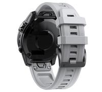 Koelaa Correa Silicona 22mm Quick-fit para Garmin Fenix 6 Pro/7/8 47mm/6/E/EPIX 2, Respirable Silicona Correas Deportiva para Garmin Epix Pro 47mm, Descent G2/G1, Forerunner 955/945/965 - Gris Claro