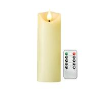 Koelaa Velas LED sin Llama con Control Remoto - Efecto Llama Realista, Velas de Batería LED para Decoración de Hogar, Bodas, Navidad, Mesa, Meditación - 5,3x18cm