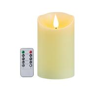 Koelaa Velas LED sin Llama, Velas de Batería con Control Remoto y Efecto Llama Realista - Decoración para Hogar, Navidad, Bodas, Fiestas y Mesas-7.5 * 15cm