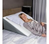 Kölbs Almohada de cuña extra ancha para cama | Almohada de cuña extra grande (31 x 33 pulgadas), múltiples opciones de altura, parte superior de espuma viscoelástica y elegante funda de jacquard, cuña