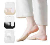 KOEMCY 9 Pares de Calcetines Invisibles Mujer Pinkies Calcetines Tobilleros Calcetines Cortos Transpirables Calcetines Antideslizantes (#C)