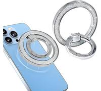 KOEMCY Anillo Soporte Magnético Teléfono Brillante Rotación 360° Agarre Smartphone Adhesivo Incluye Placas Metálicas