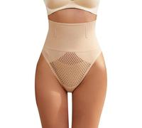 KOEMCY Braga Faja Reductora Mujer Cintura Alta Tanga Malla Control Abdomen Vientre Plano sin Costuras Adelgazante Efecto Moldeador Pantalon Antirozaduras