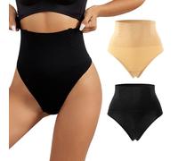 KOEMCY Braga Faja Reductora Mujer Invisible sin Costuras Talle Alto Vientre Plano Adelgazante Pantalon Antirozaduras Compresión Control Abdomen Cintura Efecto Moldeador Ropa Interior Modeladora