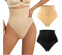 KOEMCY Braga Faja Reductora Mujer Invisible sin Costuras Talle Alto Vientre Plano Adelgazante Pantalon Antirozaduras Compresión Control Abdomen Cintura Efecto Moldeador Ropa Interior Modeladora