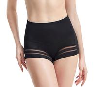 KOEMCY Bragas sin Costuras Mujer Braga Faja Reductora Abdomen Levanta Glúteos Costura Invisible Braguitas Moldeadoras Shapewear Barriga Body Shaper (Negro/L)