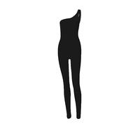 KOEMCY Mono Mujer Verano Largo Asimétrico un Hombro Monos Deportivo Jumpsuit Elegante una Pieza Ajustado Peto Fiesta Playa Pantalón Largo Jumpsuits