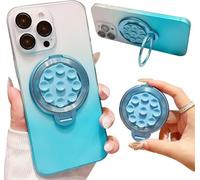 KOEMCY Soporte Anillo Circular Multifuncional Smartphone Ventosa Ajustable Agarre Plegable Rotación 360 Grados Compatible Todos Modelos Teléfonos