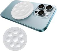 KOEMCY Soporte Magnético Circular Teléfono Móvil Ventosa Silicona Agarre Trasero Adhesivo Universal Compatible Smartphones