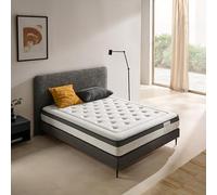 Koen Home Colchón viscoelástico 105x200 cm Nebbia - Altura +/- 26 cm - Firmeza Media - Gran Adaptabilidad - Descanso cómodo y reparador - Tejidos Hipoalergénicos