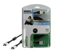 König CMP-CE034/1.5 Cable HDMI - Cables HDMI (HDMI, HDMI, Macho/Macho, Níquel, Negro)